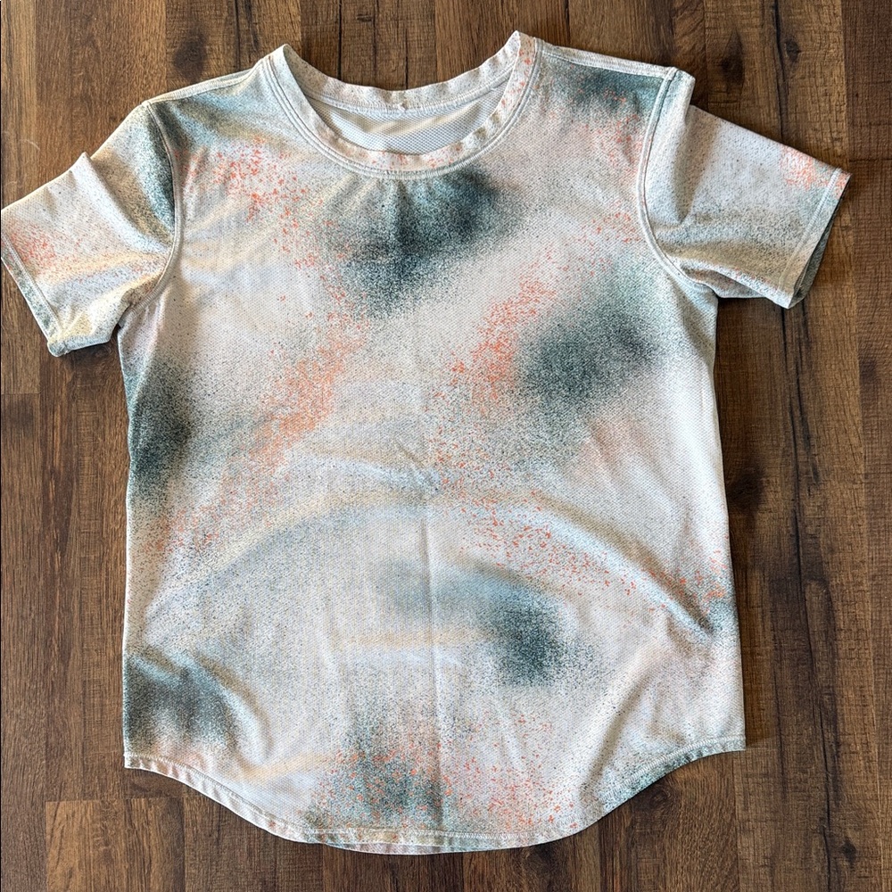 lululemon athletica Short Sleeve Tee in White and Orange